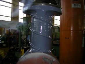 Bogpropellern reparerad med Belzona 1311 (Ceramic R-Metal) och Belzona 1321 (Ceramic S-Metal)